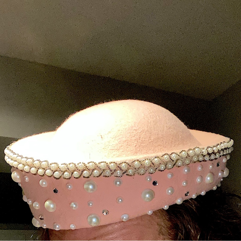 Vintage Pink 1950s Style Hat ✨ like new